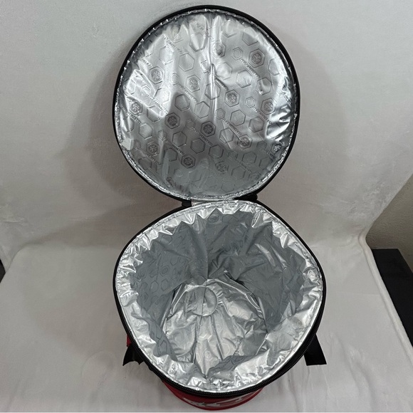 NCAA Utah Utes Large Red Rawlings Collegiate Cooler Baseball Bucket Bag 15”x14”. - Picture 8 of 16